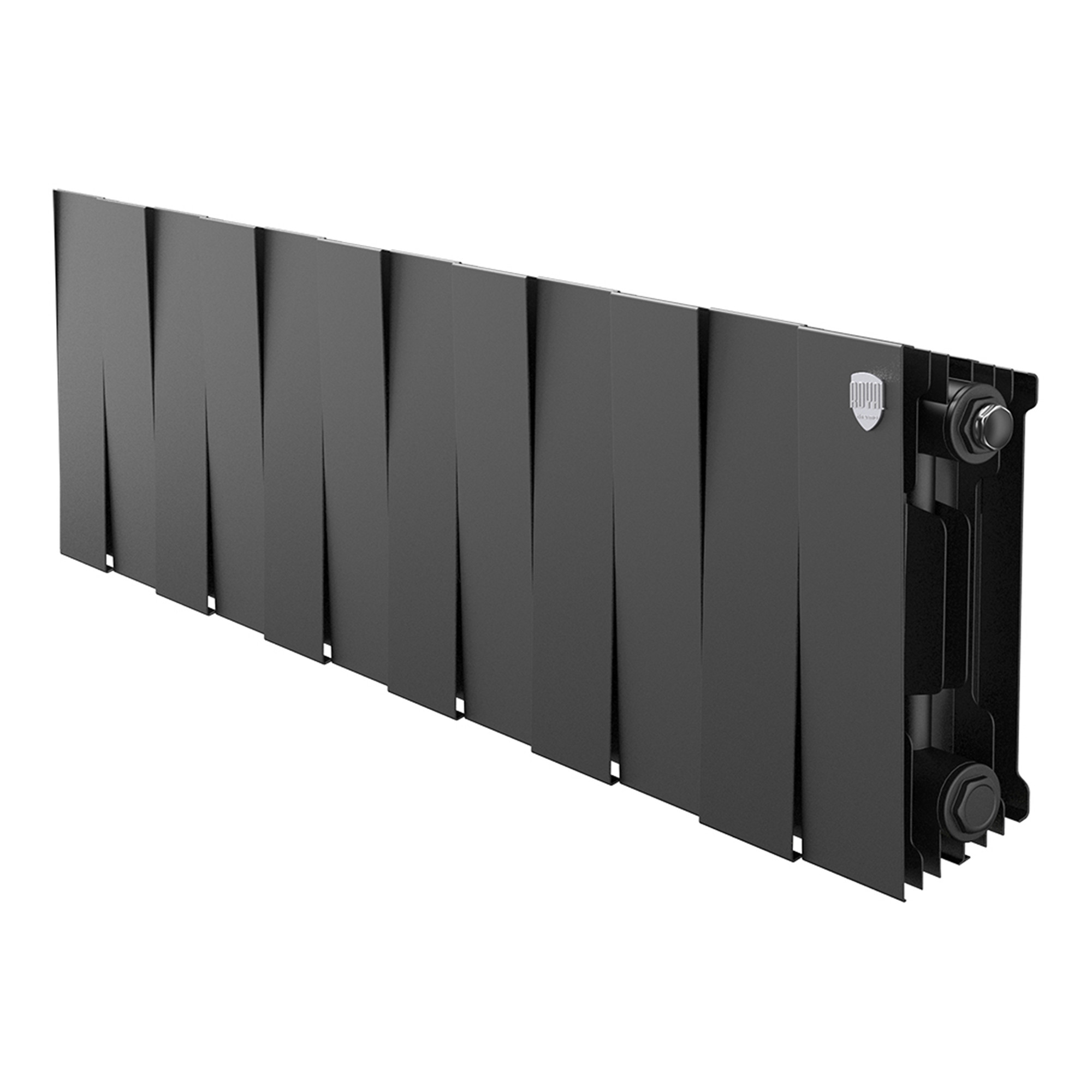 Радиатор биметаллический Royal Thermo PianoForte 200 Чёрный — 12 секц.